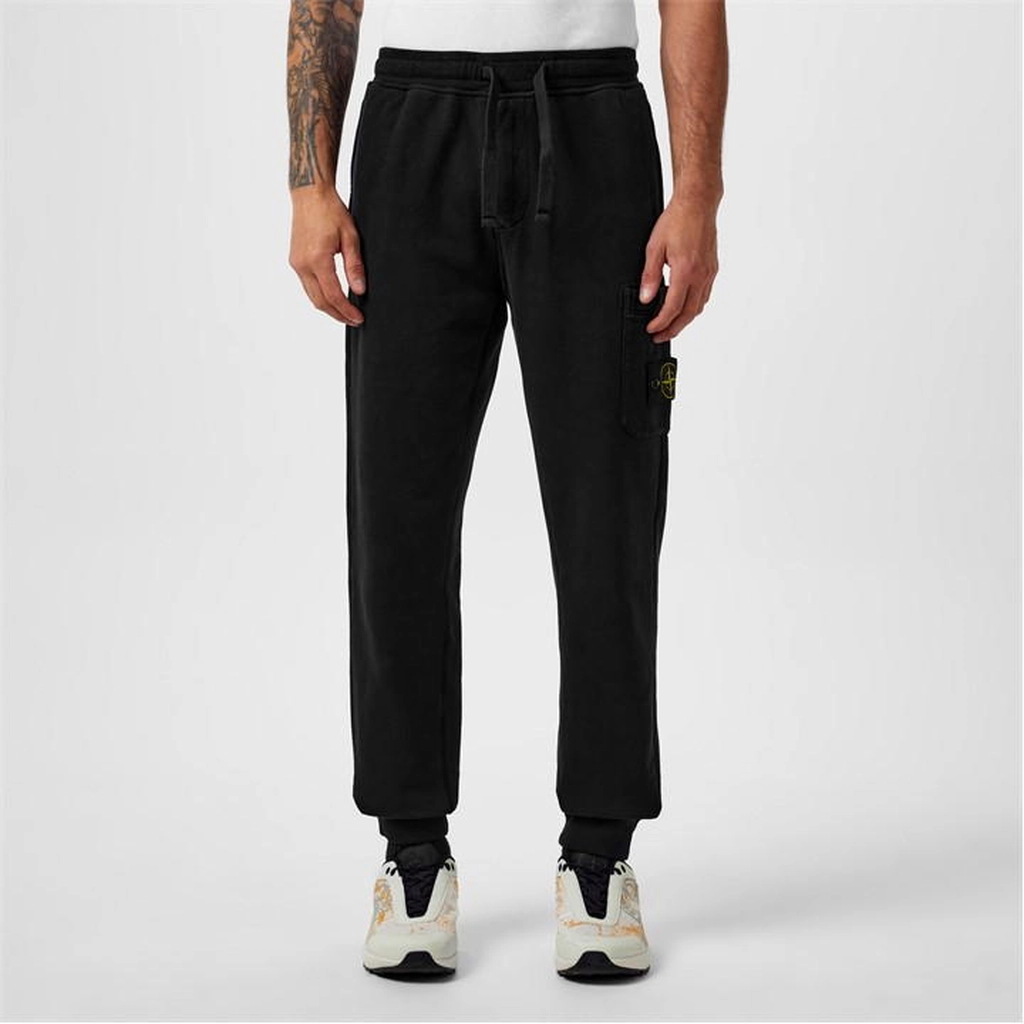 Stone Island Fleece Pants - Black